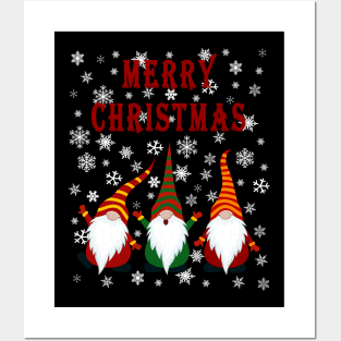 Gnomes Funny Pajama Cute Christmas Gift Holiday Style Posters and Art